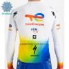 Wielershirt 2023 Team TotalEnergies Lange Mouw Winter Thermal Fleece